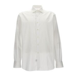 Gaudenzi White Shirt With Button Fastening In Cotton Man